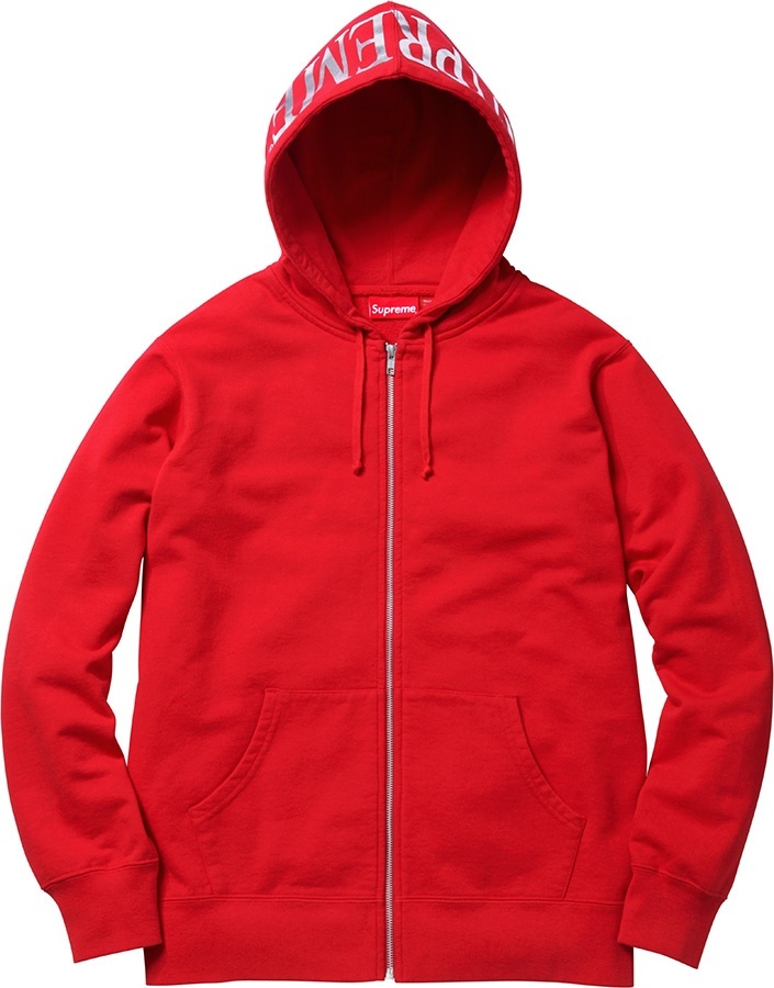Hooded Foil Logo Zip Up view 2